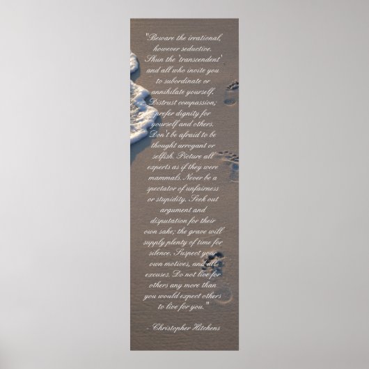 Inspiration Christopher Hitchens Poster de salle d (Devant)