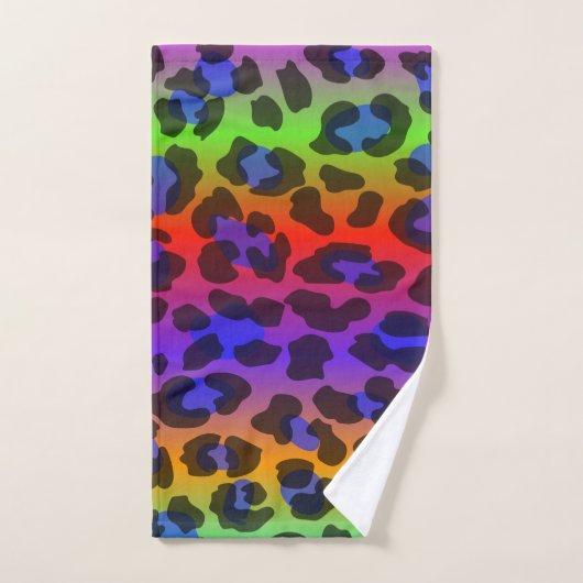 Inspiration colorée motif Retro Tiger (Serviette à main)