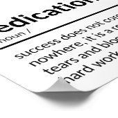 Inspiration Dedication Quote Poster (Hoek)