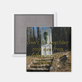 Inspiration Encourageant Aimant Voyage (Recto/Verso)