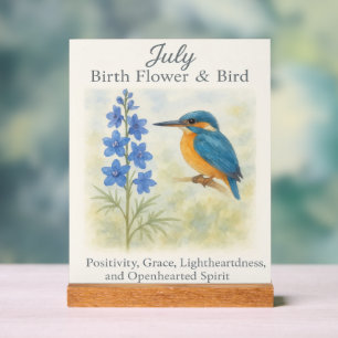 Inspiration Florale Bleue Vintage Oiseau Anniversa