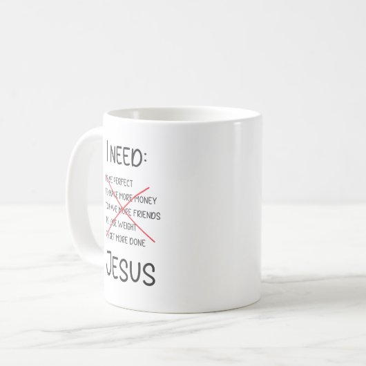 Inspiration Jesus Mug, Christian Mug (Devant gauche)