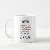 Inspiration Jesus Mug, Christian Mug (Gauche)