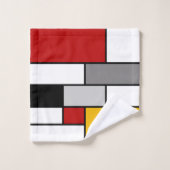 Inspiration mondrienne colorée (Gant de toilette)