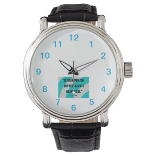 Inspiration Montre en Cuir Noir Vintage Hommes
