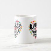 Inspiration Mug Kindness Citation Coeurs colorés (Centre)