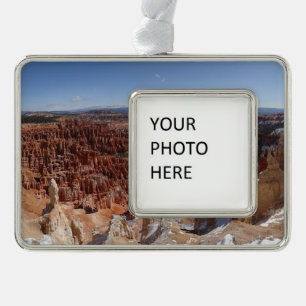 Inspiration Point bij Bryce Canyon II Verzilverd Kader Ornament