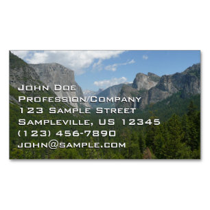 Inspiration Point in Yosemite National Park Magnetisch Visitekaartje