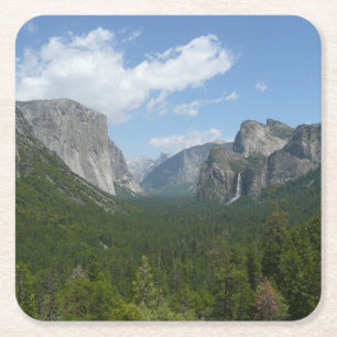 Inspiration Point in Yosemite National Park Vierkante Kartonnen Onderzetter