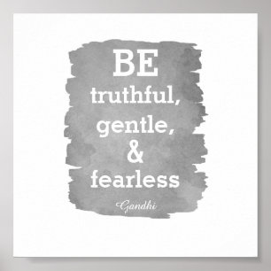inspiration poster de citations Gandhi être sans p