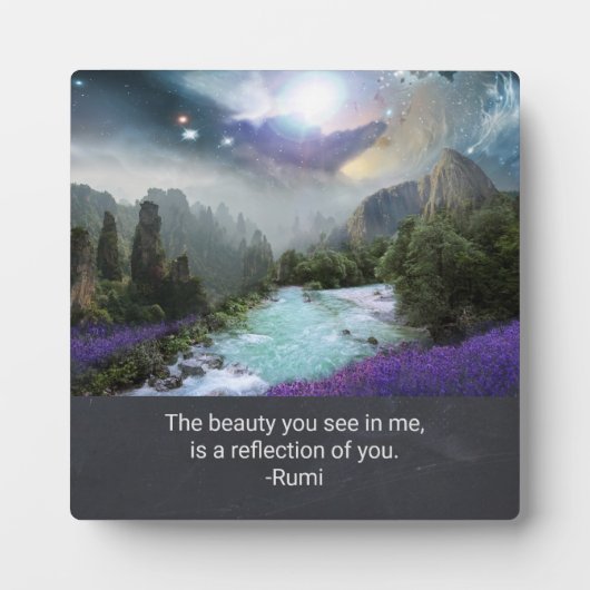 Inspiration Quotation on Beauty uit Rumi Fotoplaat (Voorkant)