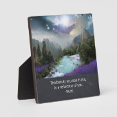 Inspiration Quotation on Beauty uit Rumi Fotoplaat (Voorkant)