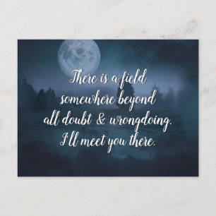 Inspiration Quote, ik ontmoet je daar Briefkaart