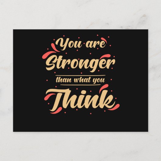 Inspiration Quote Self-value Briefkaart (Voorkant)