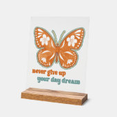 inspiration quotidienne mot art papillon Acrylique (Angle)