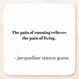 Inspiration runners vierkante kartonnen onderzetter