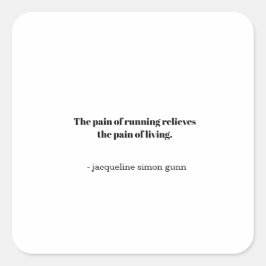 Inspiration runners vierkante sticker