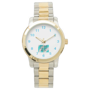 Inspiration Unisex Surdimensionné Montre Deux Tons