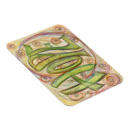 Inspiration Word Hope Art Magnets personnalisés (Côté Droit)