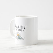 Inspirational Adventure Mountain Quote Ceramic Mug (Devant gauche)