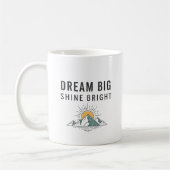 Inspirational Adventure Mountain Quote Ceramic Mug (Gauche)