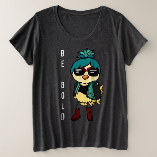 Inspirational Be Bold Kawaii Oiseau Illustration A (Design devant)