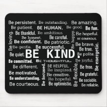 Inspirational BE KIND Word Cloud