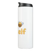 Inspirational "Be Yourself" Positive Message Thermosbeker (Geroteerd rechts)