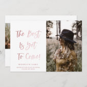 Inspirational Blush Photo Graduation Faire-part (Devant / Derrière)