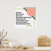 Inspirational Change Lyrical Treasure Poem Poster (Cuisine)