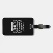 Inspirational Christian Quote from Proverbs 15:15 Bagagelabel (Achterkant horizontaal)