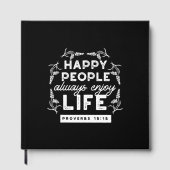 Inspirational Christian Quote from Proverbs 15:15 Gastenboek (Voorkant)