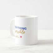 Inspirational “Everything Is Possible” Mug Koffiemok (Voorkant links)