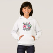 Inspirational Floral Kids’ Pullover Hoodie (Voorkant volledig)