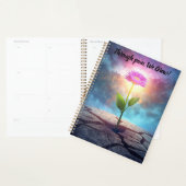 inspirational flower calendar notebook planner (Devant avec enveloppe)