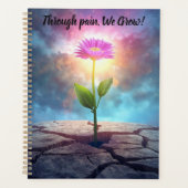 inspirational flower calendar notebook planner (Devant)