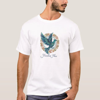 Inspirational Freedom Bird Celtic/Moorish Knotwork T-shirt