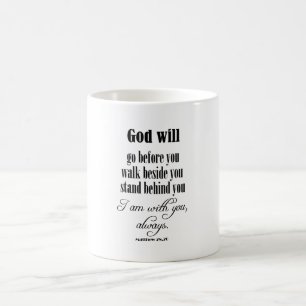 Inspirational God Will Quote with Bible Verse Koffiemok