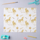 Inspirational Gold Unicorns Stars Tissuepapier (Craft)