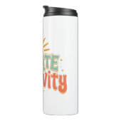 Inspirational Good Vibes and Happiness Thermosbeker (Geroteerd rechts)