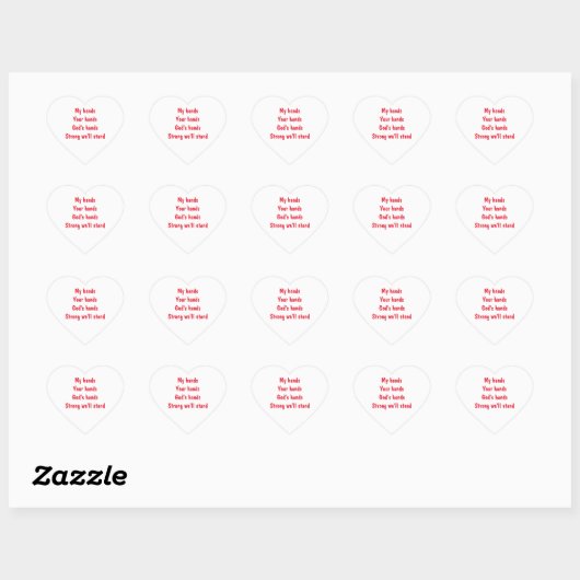 Inspirational Heart Sticker (Feuille)
