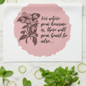 Inspirational HOME Citation au trésor Serviette de (Plié)