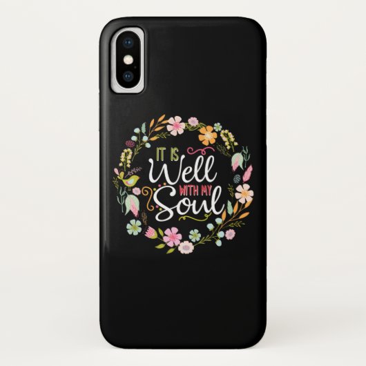 Inspirational, it is well with my soul Case-Mate iPhone case (Achterkant)