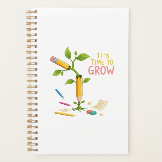 Inspirational "It's Time to Grow" Pencil Plant (Devant)