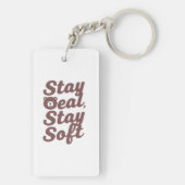 Inspirational Kindness Quote with Cozy Bear Sleutelhanger (achterkant)