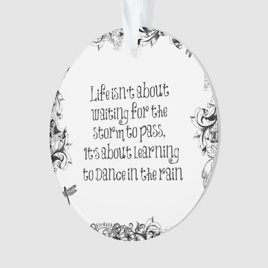 Inspirational Learning to dance in the Rain Citati (devant)