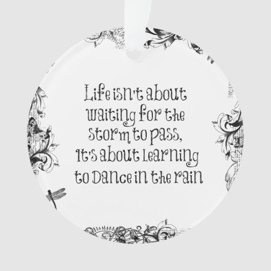 Inspirational Learning to dance in the Rain Citati (devant)