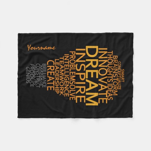 Inspirational Light Bulb - couverture polaire pers (Devant (Horizontal))