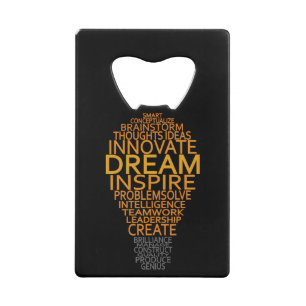 Inspirational Light Bulb ouvre-bouteille personnal