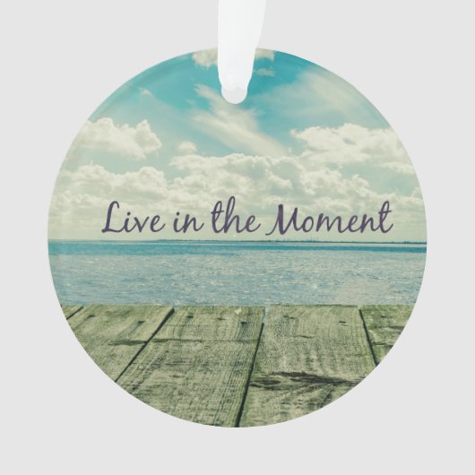 Inspirational Live in the Moment Citation (devant)